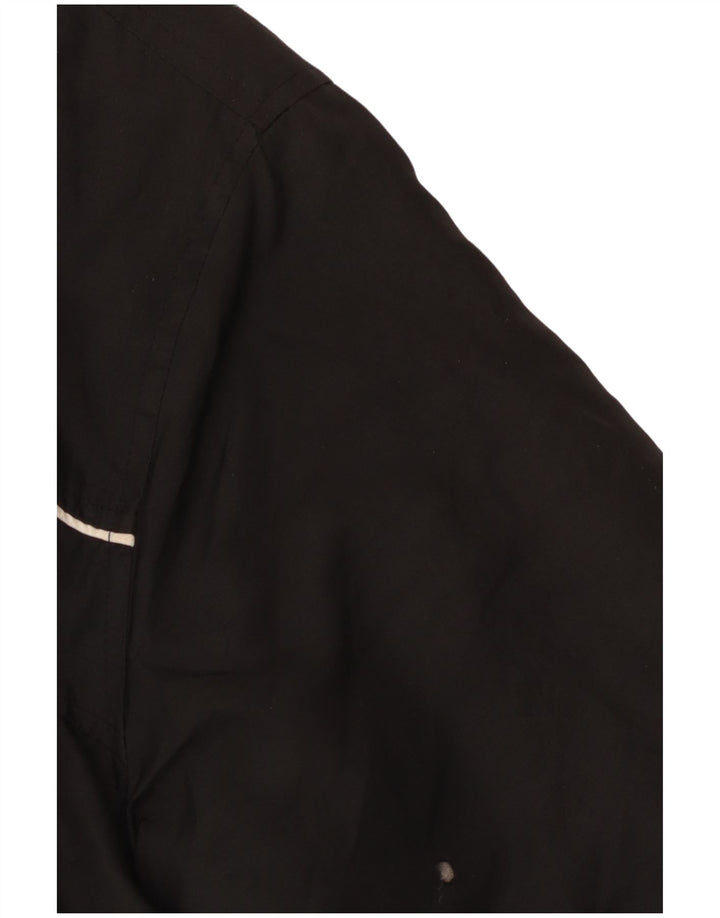 ASICS Chaqueta superior de chándal para hombre Poliéster negro mediano