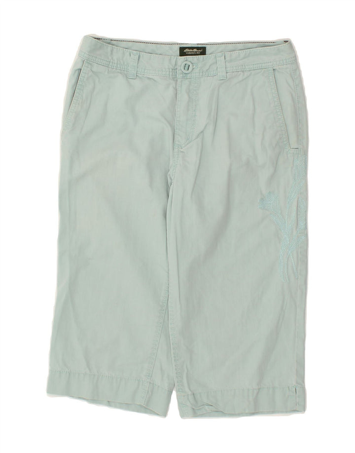 EDDIE BAUER Womens Vashon Fit Bermuda Shorts US 4 Small W27  Turquoise Vintage Eddie Bauer and Second-Hand Eddie Bauer from Messina Hembry 