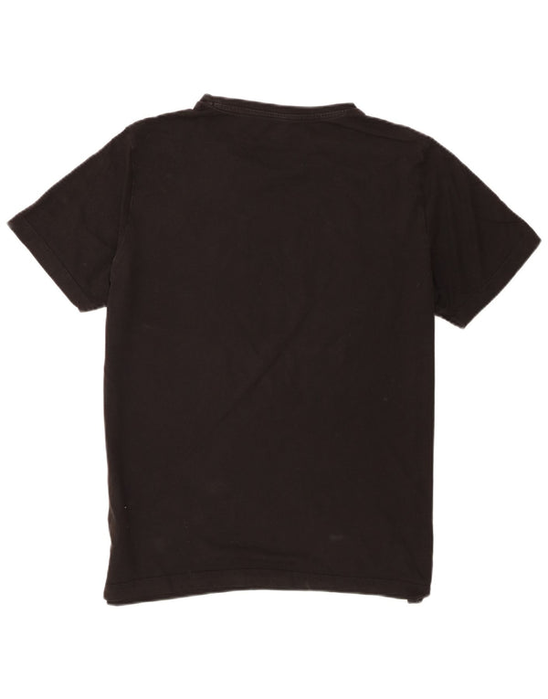 Puma Camiseta gráfica para hombre Top Medium Black Cotton