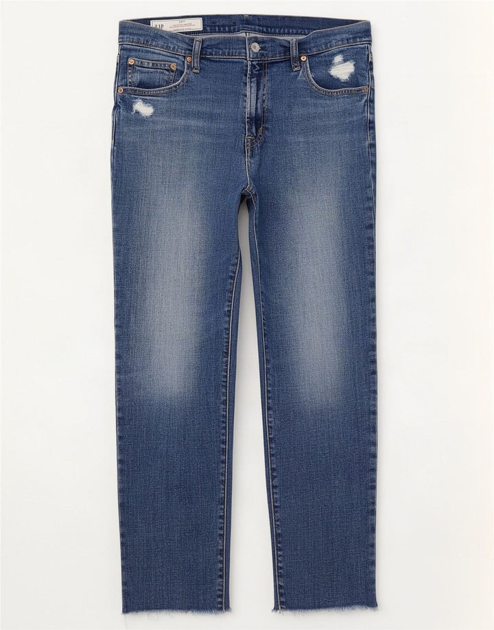 Gap Vaqueros Ajustados De Talle Medio Desgastados Novia para Mujer W30 L27 Azul