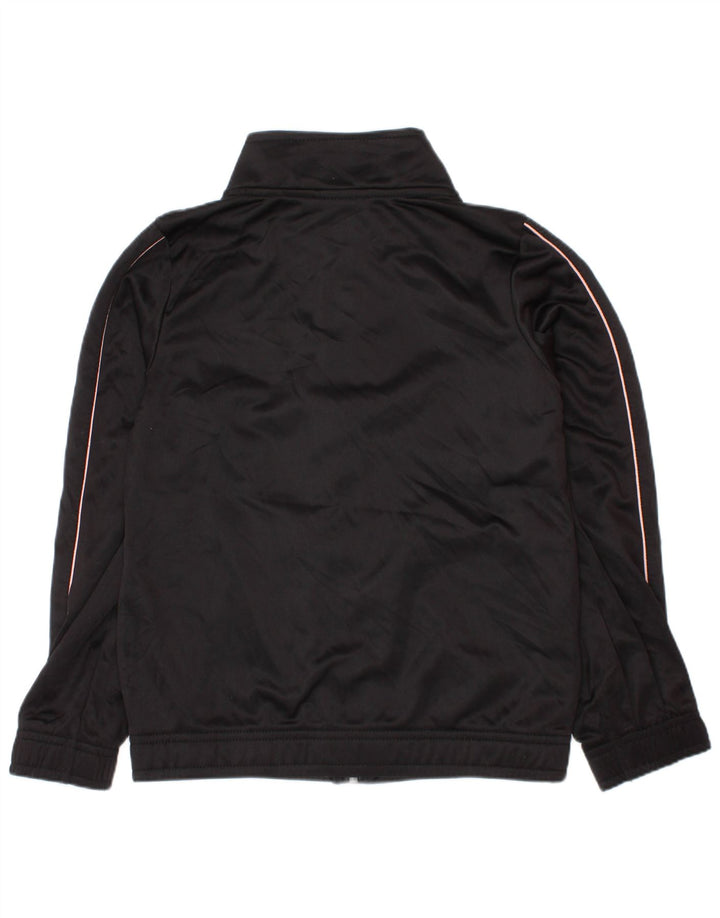 Puma - Chaqueta de chándal gráfica para niña (5-6 años), color negro