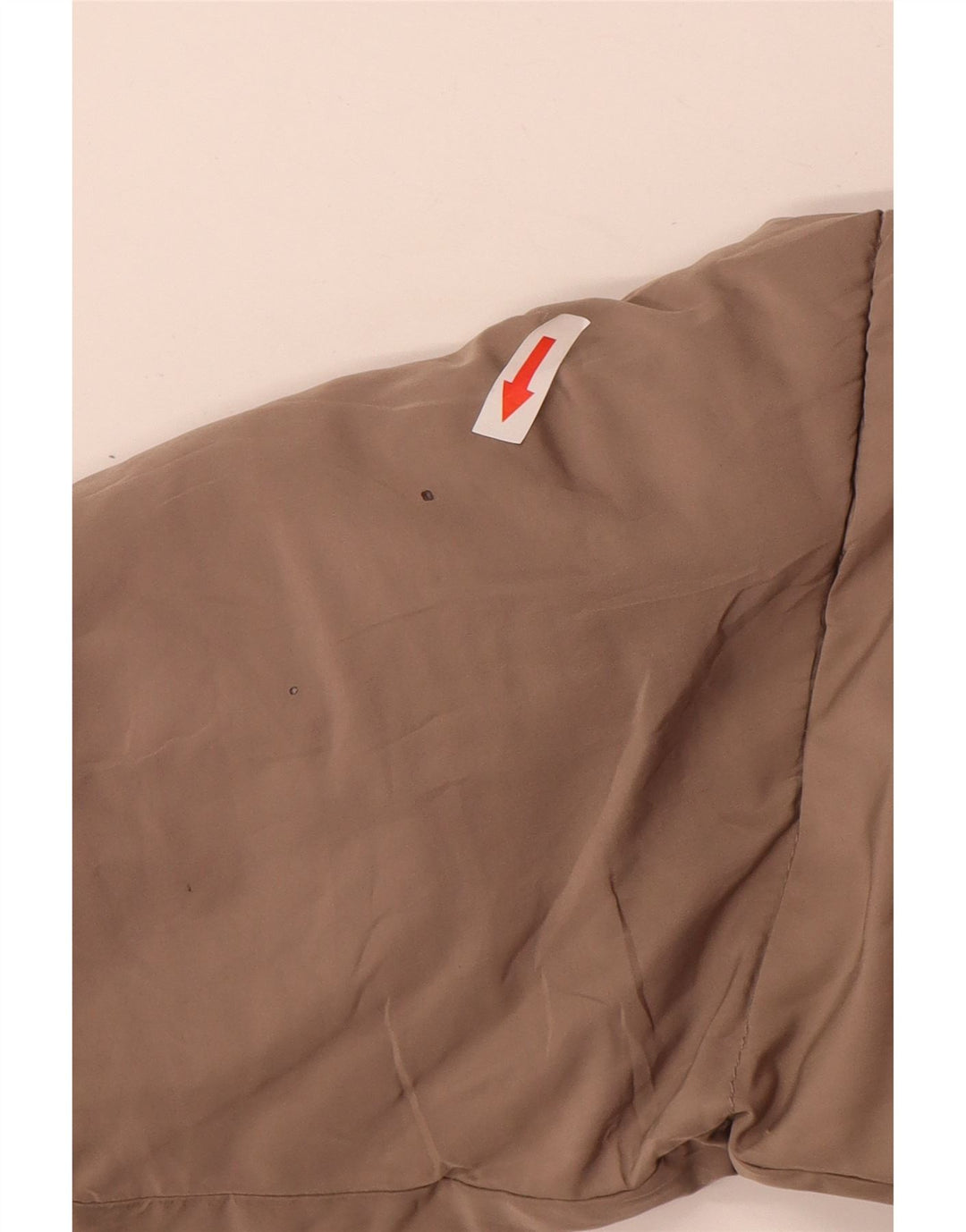 Zara Mujer Chaqueta Acolchada Corta Extragrande Con Capucha UK 20 2XL Poliéster Beige