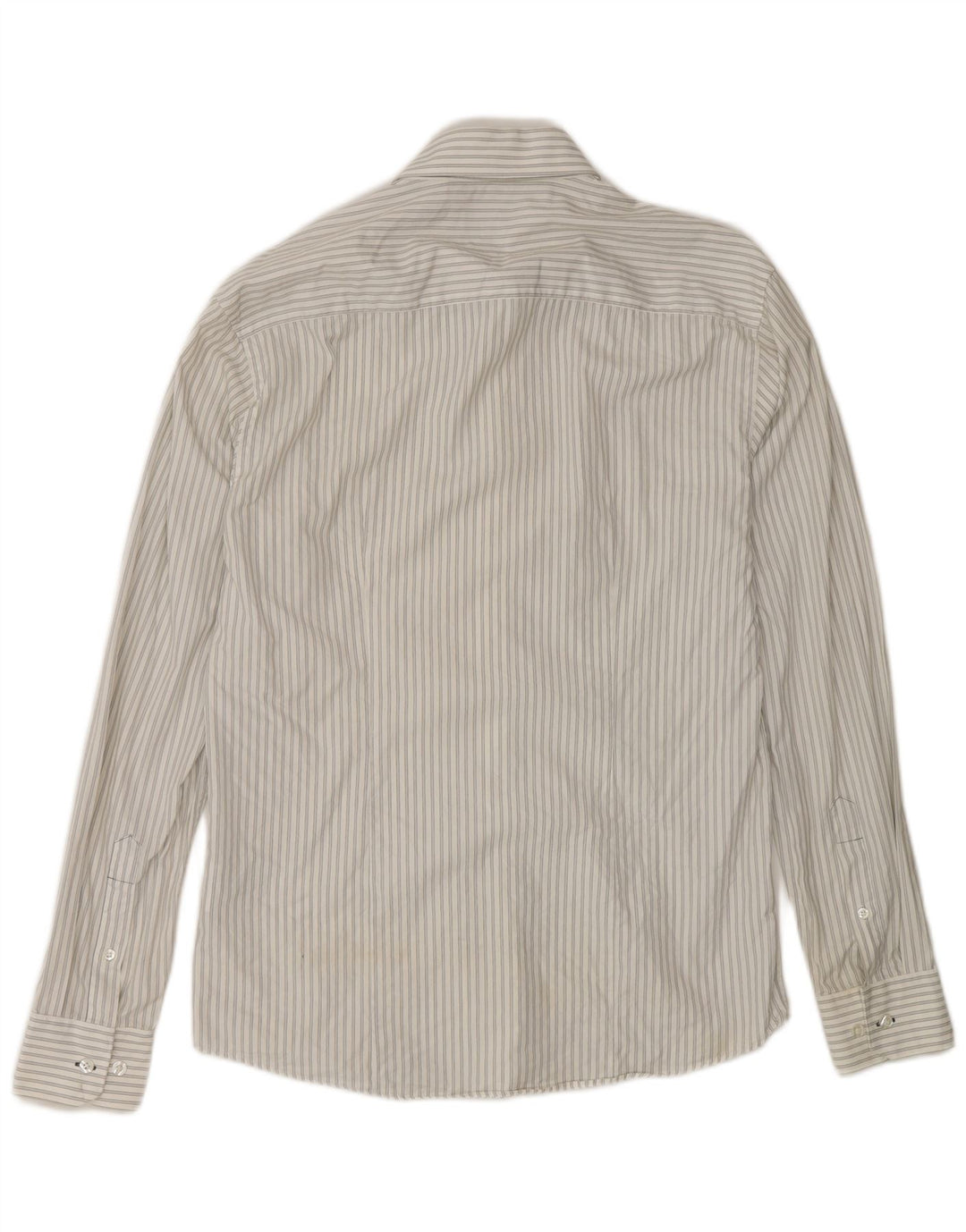 Camisa Jack & Jones Hombre Mediana Algodón Rayas Blancas