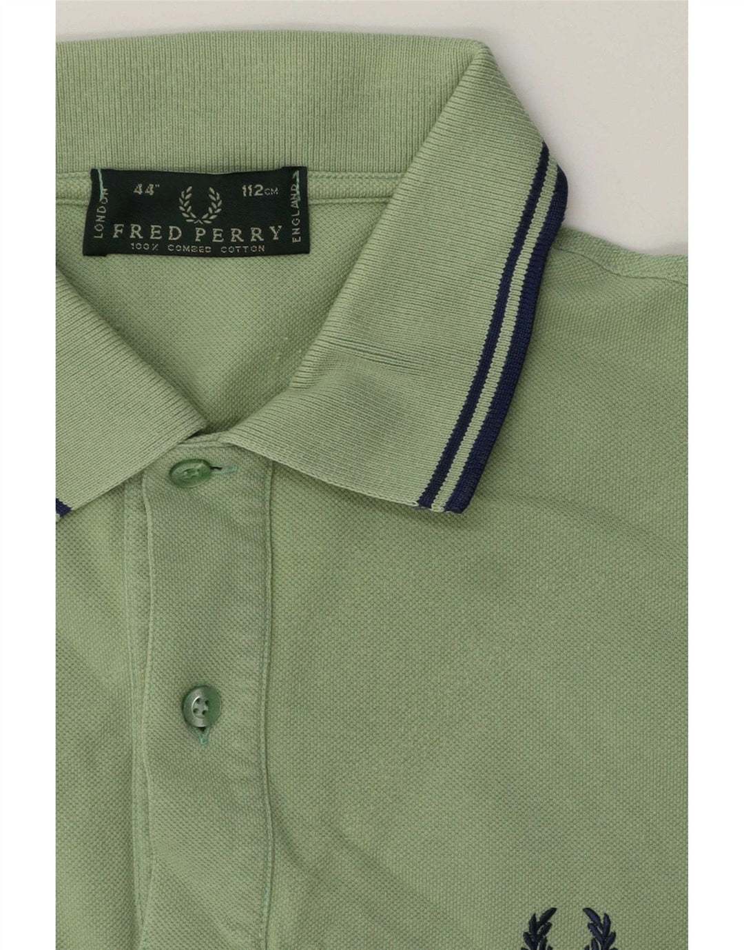 Polo Fred Perry Hombre Algodón Verde Medio