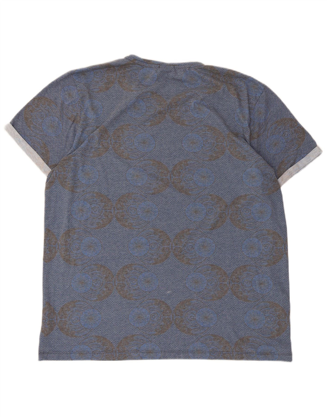 Jack & Jones Camiseta gráfica para hombre Top 2XL Poliéster geométrico azul