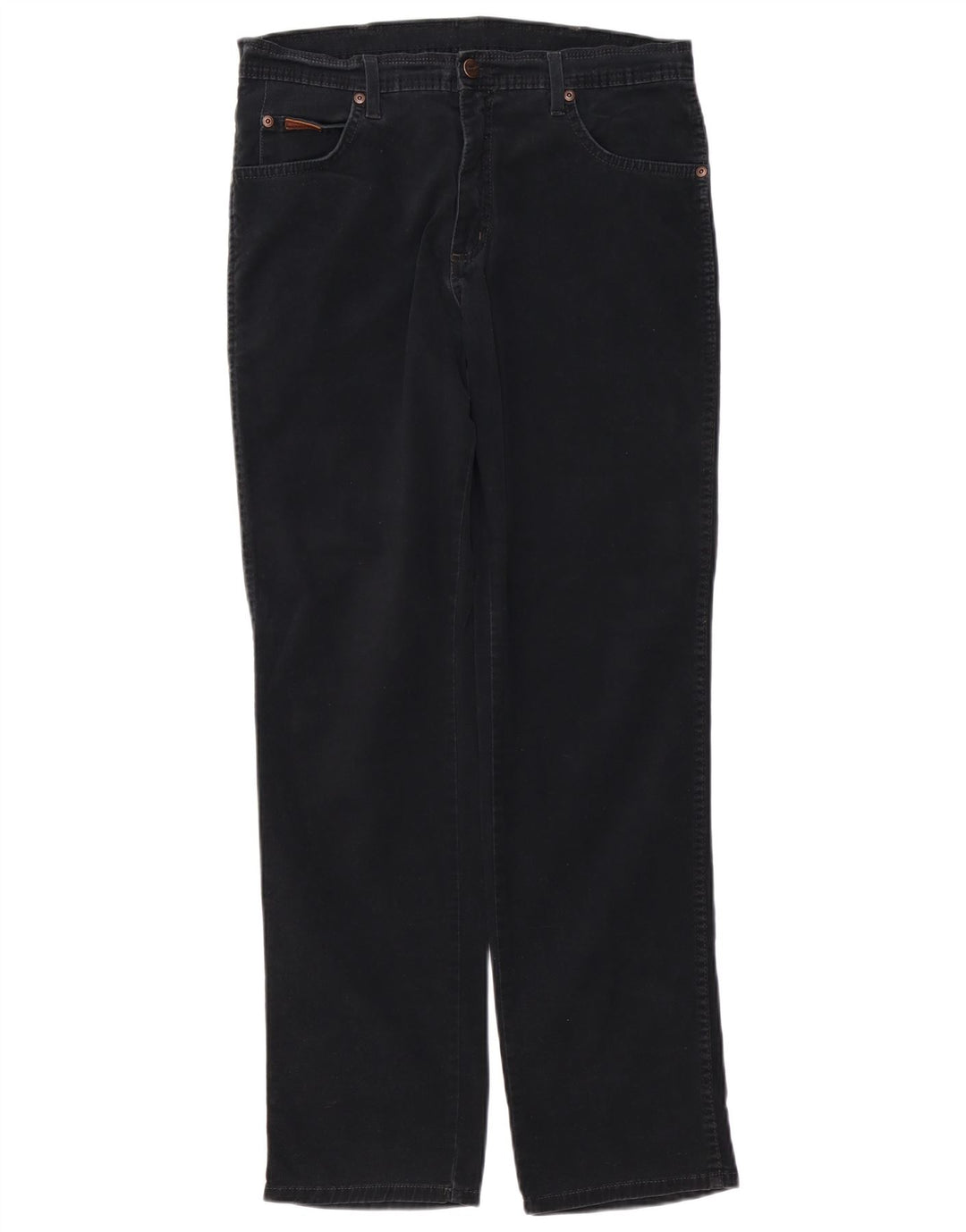 WRANGLER Pantalones casuales rectos elásticos Texas para mujer W32 L32 Negro