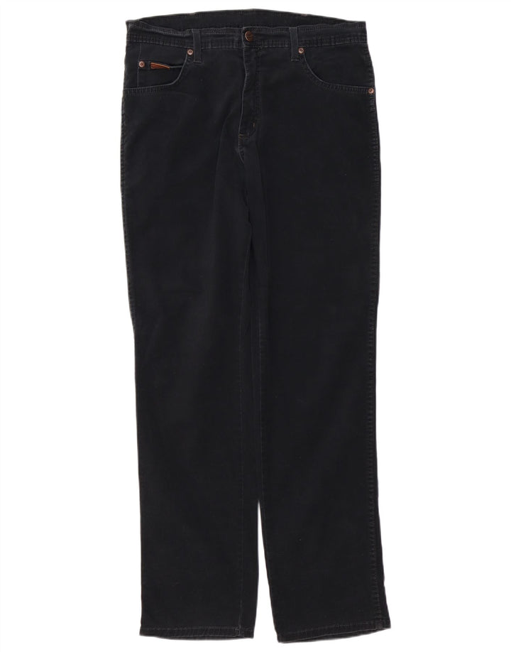 WRANGLER Pantalones casuales rectos elásticos Texas para mujer W32 L32 Negro