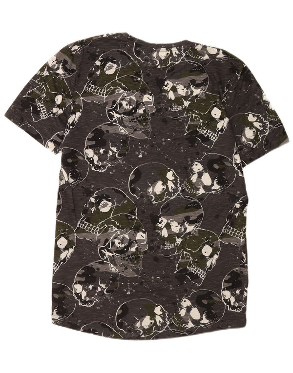 Jack & Jones Hombre Slim Fit Graphic Camiseta Top XL Gris Gótico