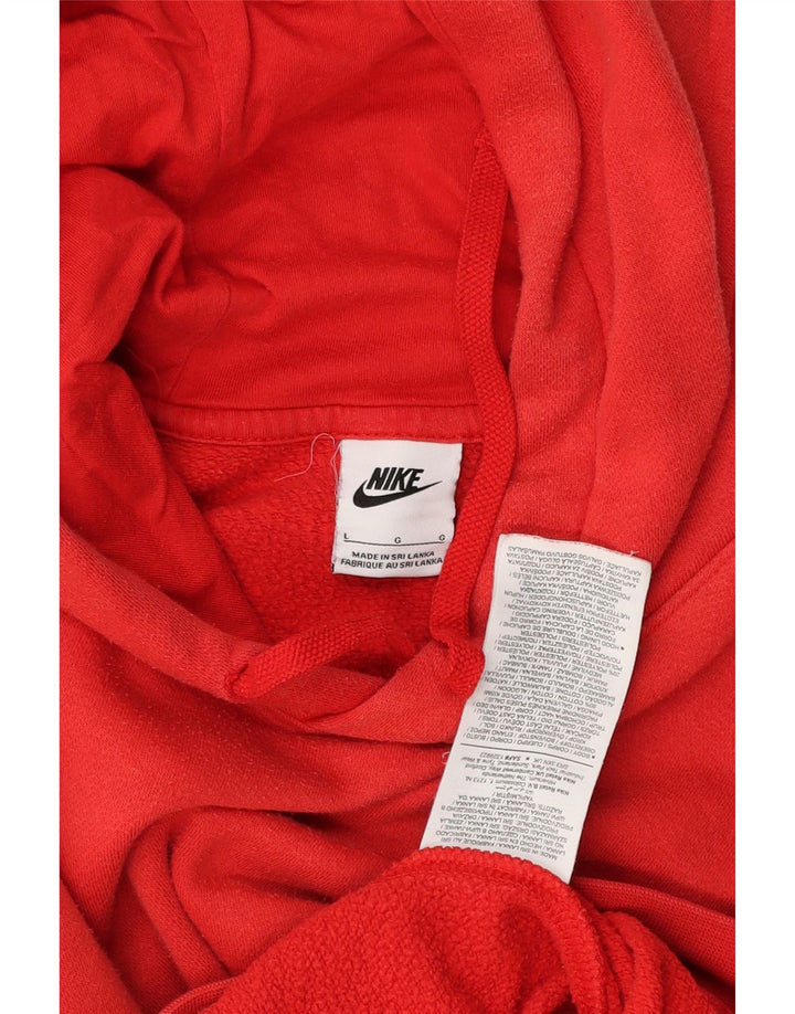 Nike - Sudadera con capucha para hombre, talla grande, color rojo, algodón