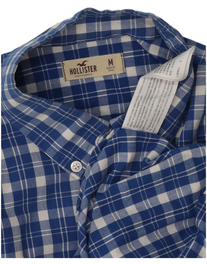 Camisa Hollister Hombre A Cuadros De Algodón A Cuadros Azul Medio