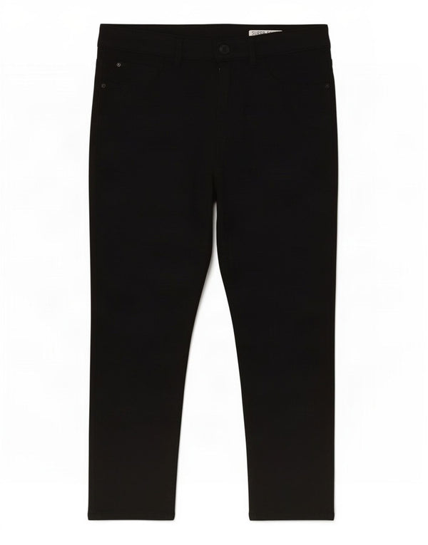 Marks & Spencer Jeans Capri Super Ajustados para Mujer UK 12 Medium W30 L21 Negro