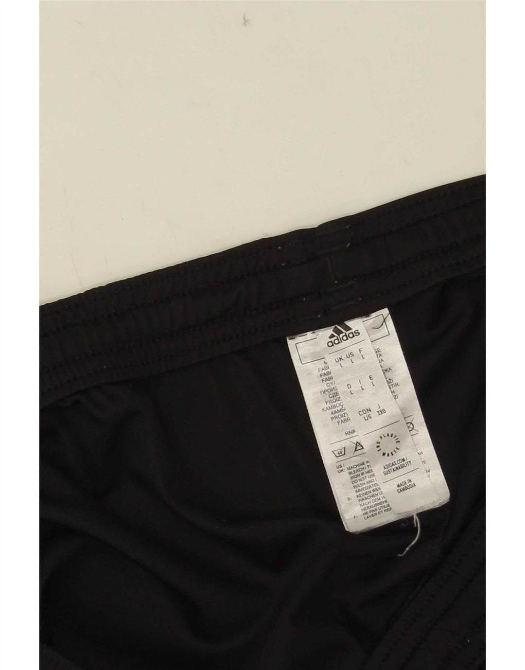 Adidas - Pantalones cortos deportivos Aeroready para hombre, tamaño grande, poliéster negro