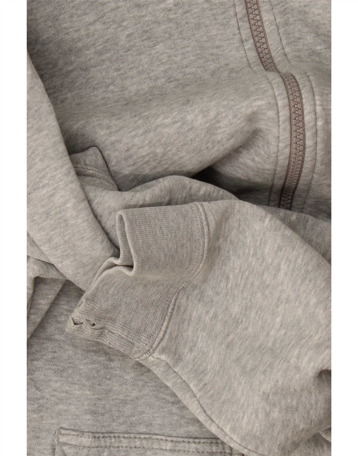 Nike - Sudadera con capucha y cremallera para hombre, algodón gris medio