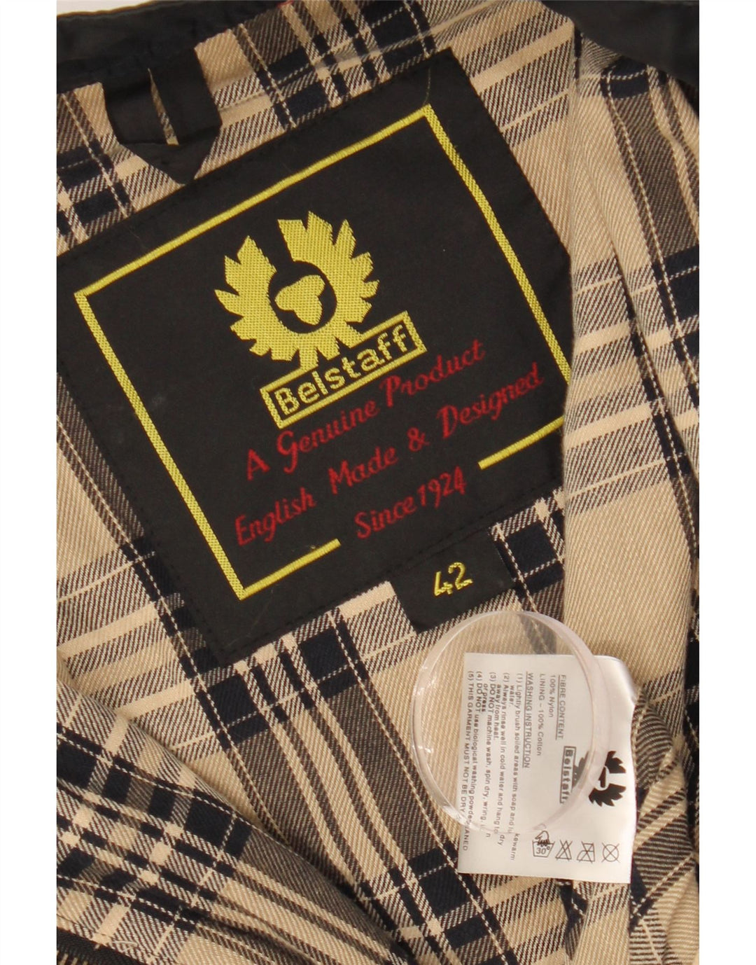 Belstaff Chaqueta Racer para mujer IT 42 Medium Azul Marino Nylon