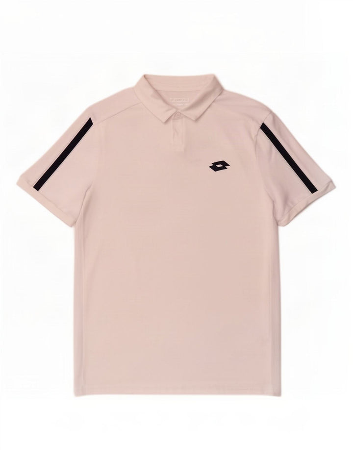 Polo Lotto Hombre Poliéster Blanco Mediano
