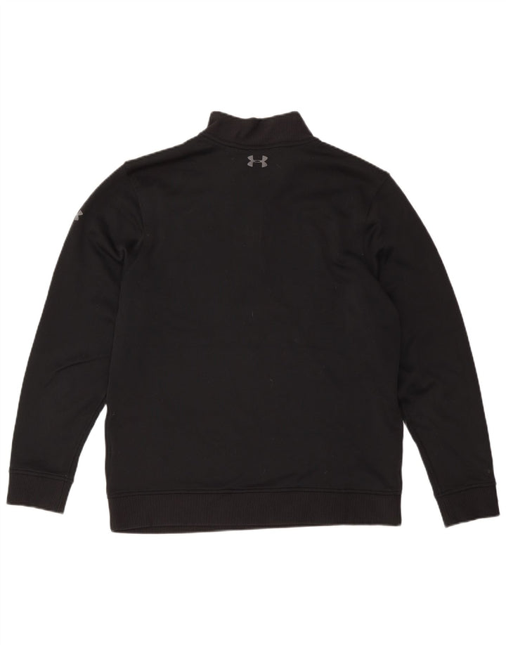 Under Armour Hombre Zip Neck Sudadera Jumper Medium Negro Poliéster