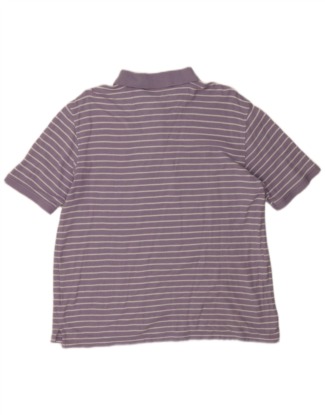 Izod Polo De Hombre De Algodón A Rayas Morado Grande