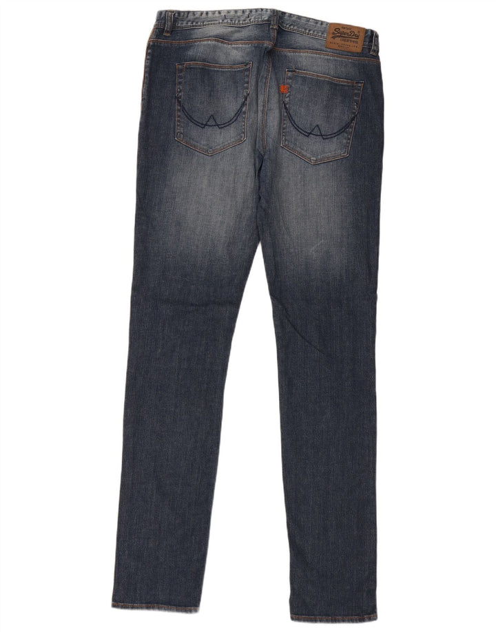 SUPERDRY Vaqueros pitillo para hombre W36 L34 Algodón azul