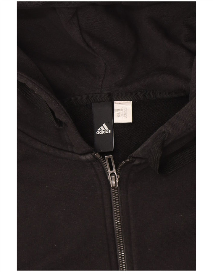 Adidas - Sudadera con capucha para mujer con cremallera, talla 40, talla M, color negro