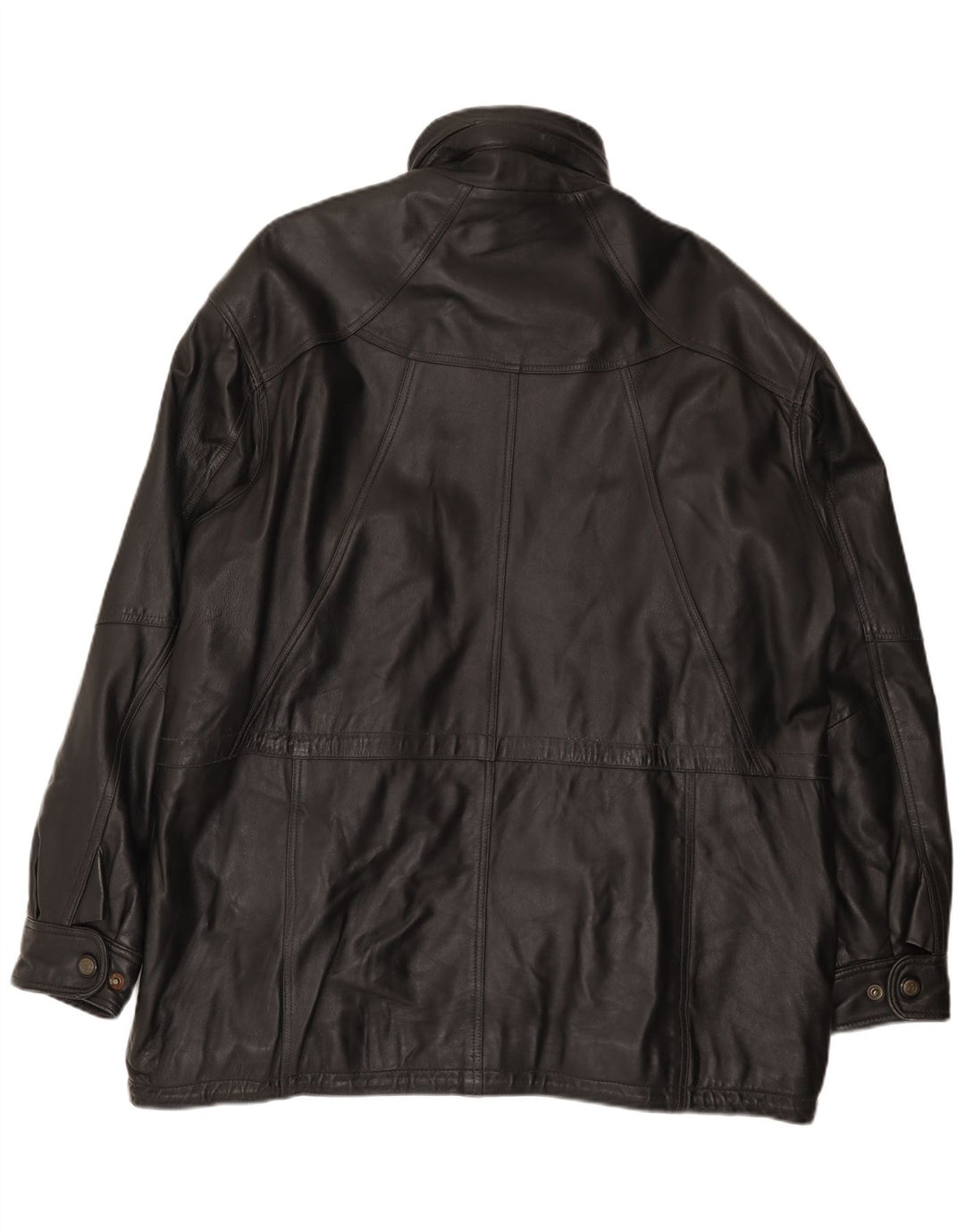 Shelter Bay Abrigo de cuero para hombre UK 42 XL Negro