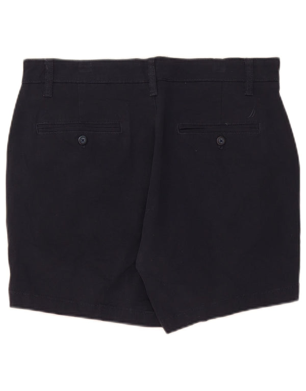 Nautica Pantalones cortos chinos de corte clásico para hombre W32 Algodón azul marino mediano