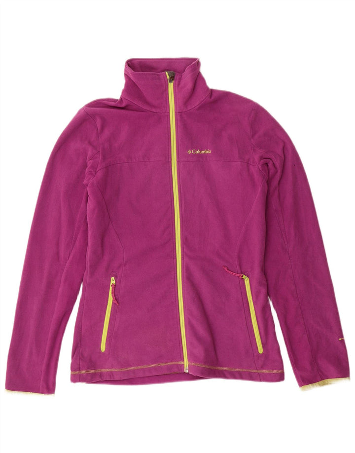 COLUMBIA Chaqueta polar Omni-Wick para mujer UK 40 Poliéster morado mediano