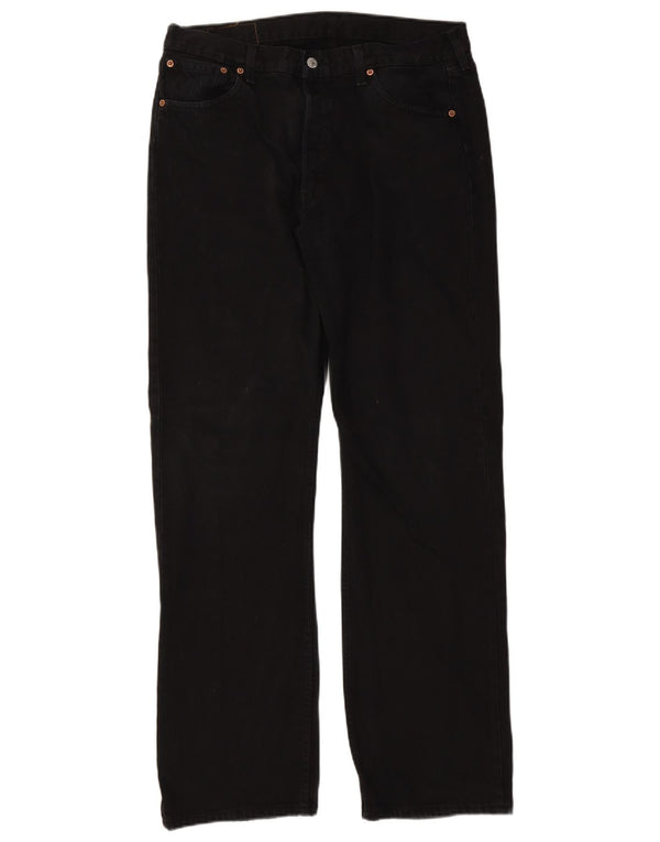 Levi's Vaqueros rectos 501 para hombre W36 L34 Algodón negro