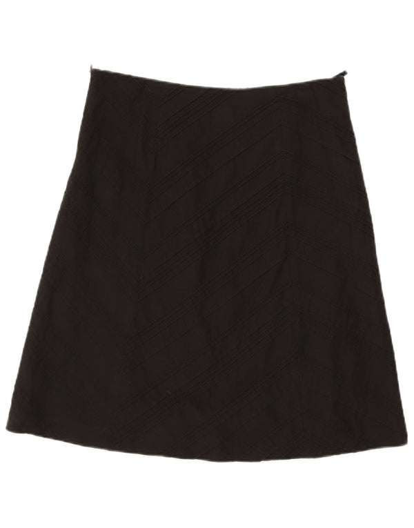 Esprit Falda Acampanada para Mujer UK 10 Small W30 Algodón Negro