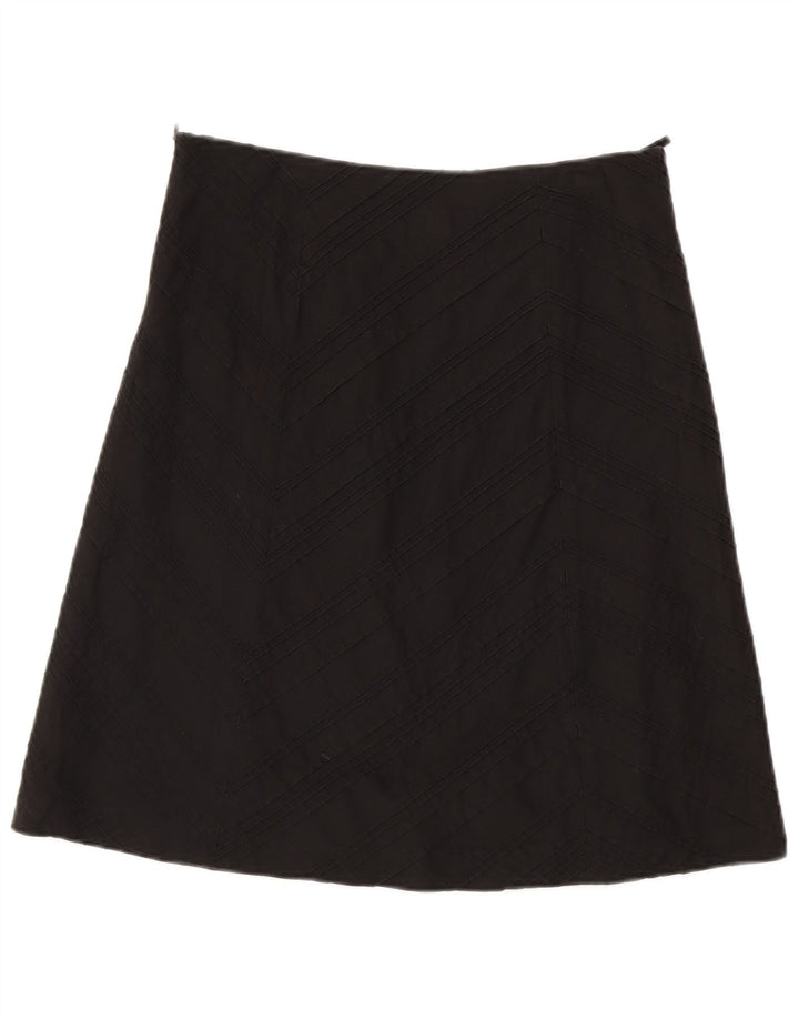 Esprit Falda Acampanada para Mujer UK 10 Small W30 Algodón Negro