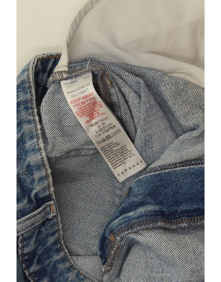 Vaqueros Acampanados Mujer Topshop W30 L32 Algodón Azul