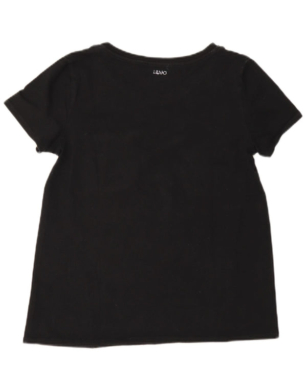 Camiseta Liu Jo para mujer Top UK 40 Medium Azul marino Colorblock