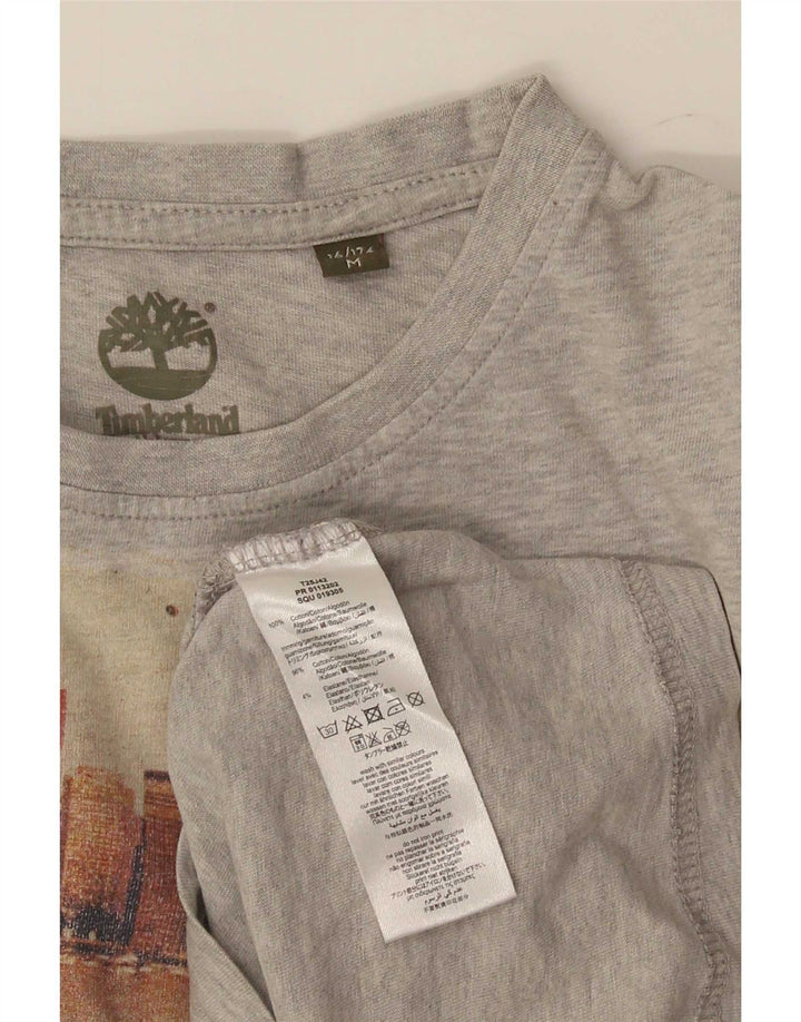 Timberland Camiseta Niño Graphic Manga Larga 15-16 Años Gris Medio Algodón