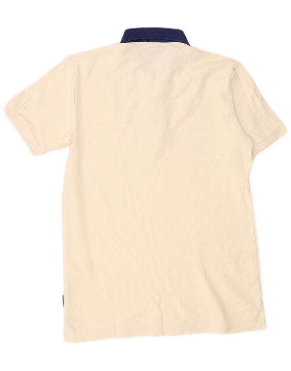 Polo Ellesse Hombre Pequeño De Algodón Blanco Roto