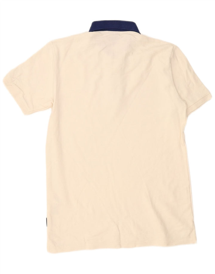 Polo Ellesse Hombre Pequeño De Algodón Blanco Roto