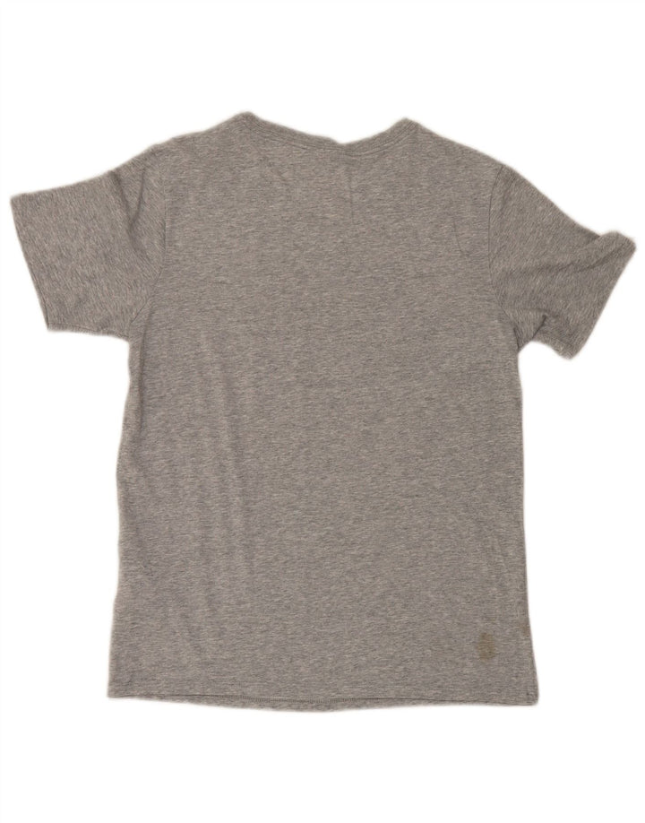 Nike Dri Fit Graphic Camiseta para hombre, talla pequeña, algodón gris