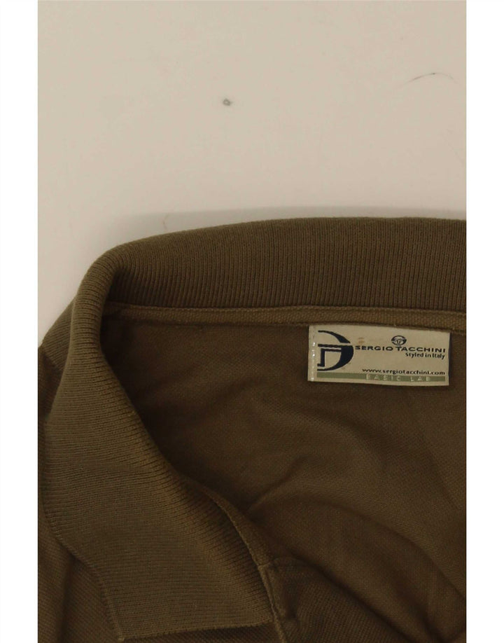 Sergio Tacchini Mens Polo Shirt Large Khaki