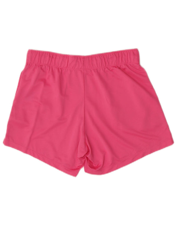 Nike - Pantalones cortos deportivos Dri Fit para mujer, talla 10, poliéster rosa pequeño