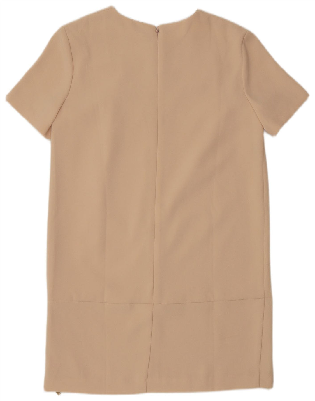 Elisabetta Franchi Vestido recto para mujer IT 42 Medio Beige Poliéster Clásico