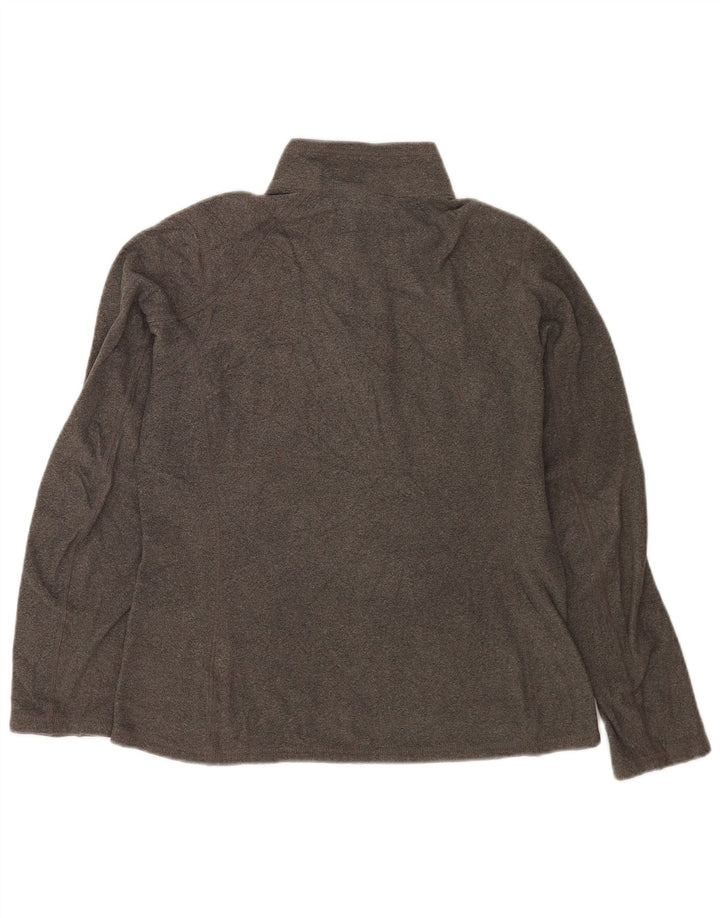 The North Face Jersey de forro polar con cuello y cremallera para mujer UK 44 Poliéster gris medio