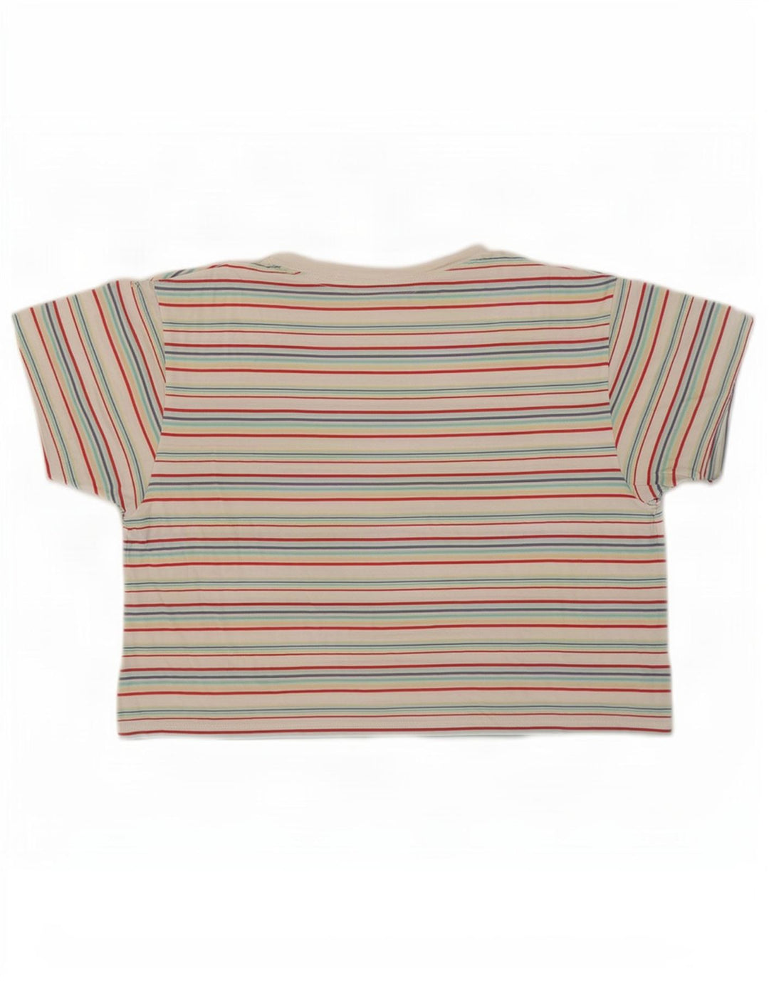 Levi's Camiseta corta para mujer UK 44 Mediana Algodón a rayas multicolor
