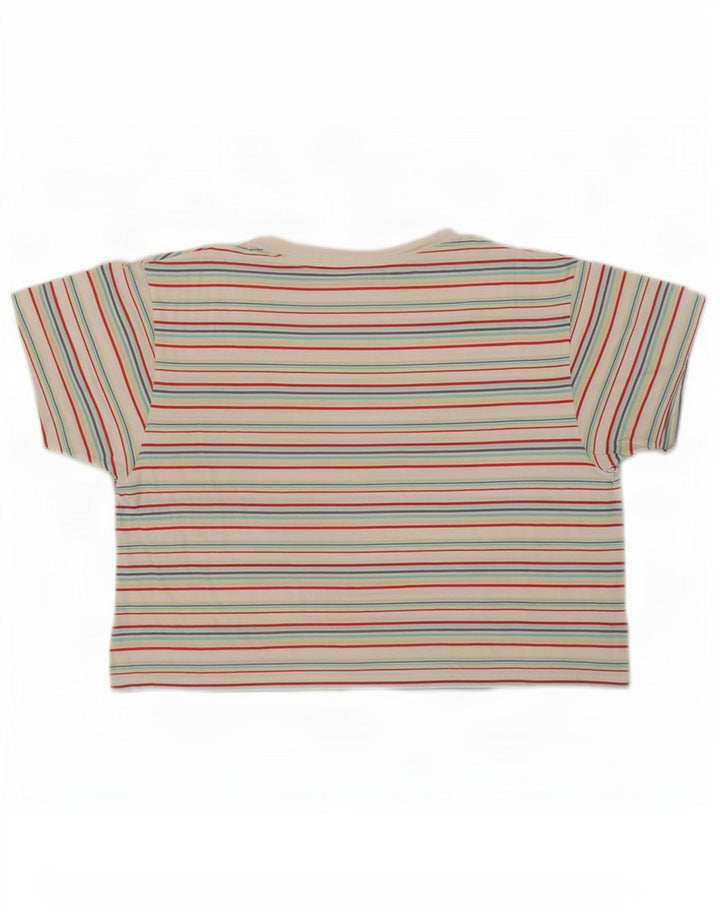 Levi's Camiseta corta para mujer UK 44 Mediana Algodón a rayas multicolor