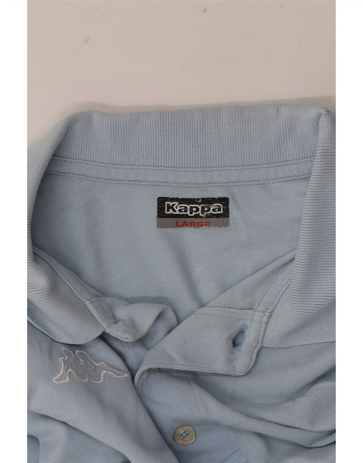 Kappa Polo Hombre Azul Grande