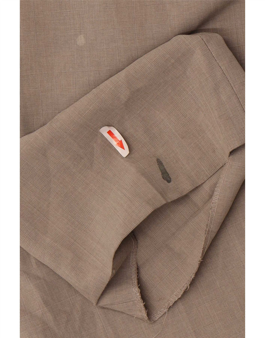 Marks & Spencer Pantalón de traje recto para hombre W38 L33 Poliéster beige