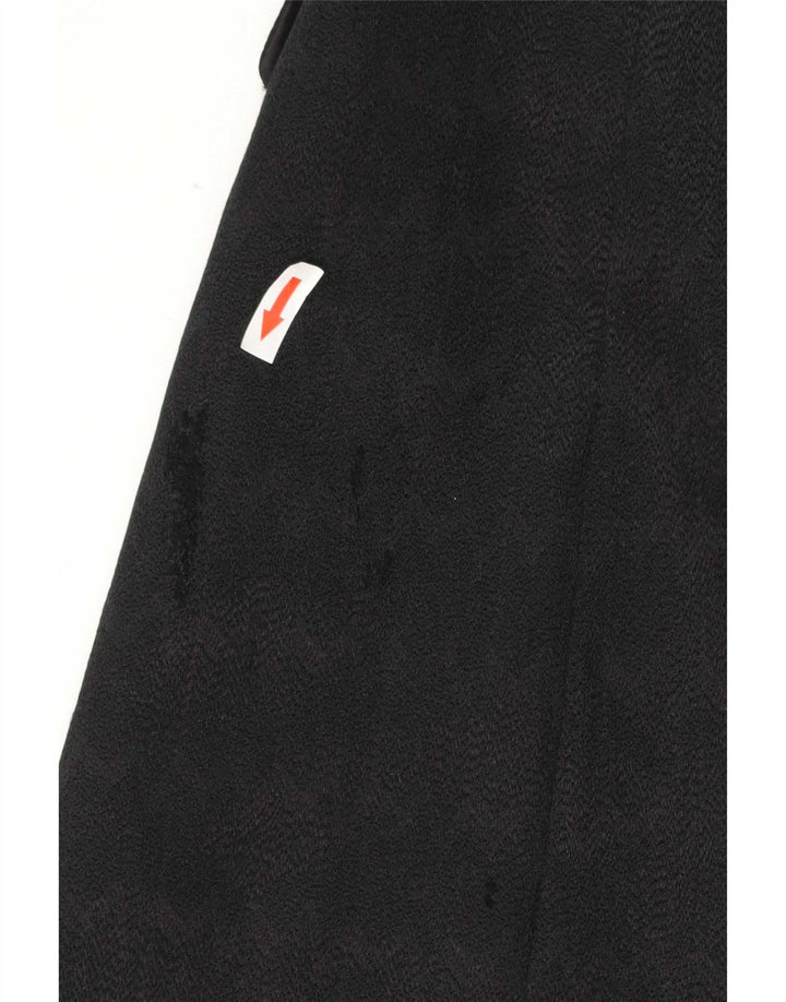Strenesse Gabriele Strehle Abrigo de doble botonadura para mujer UK 44 Mediano Negro
