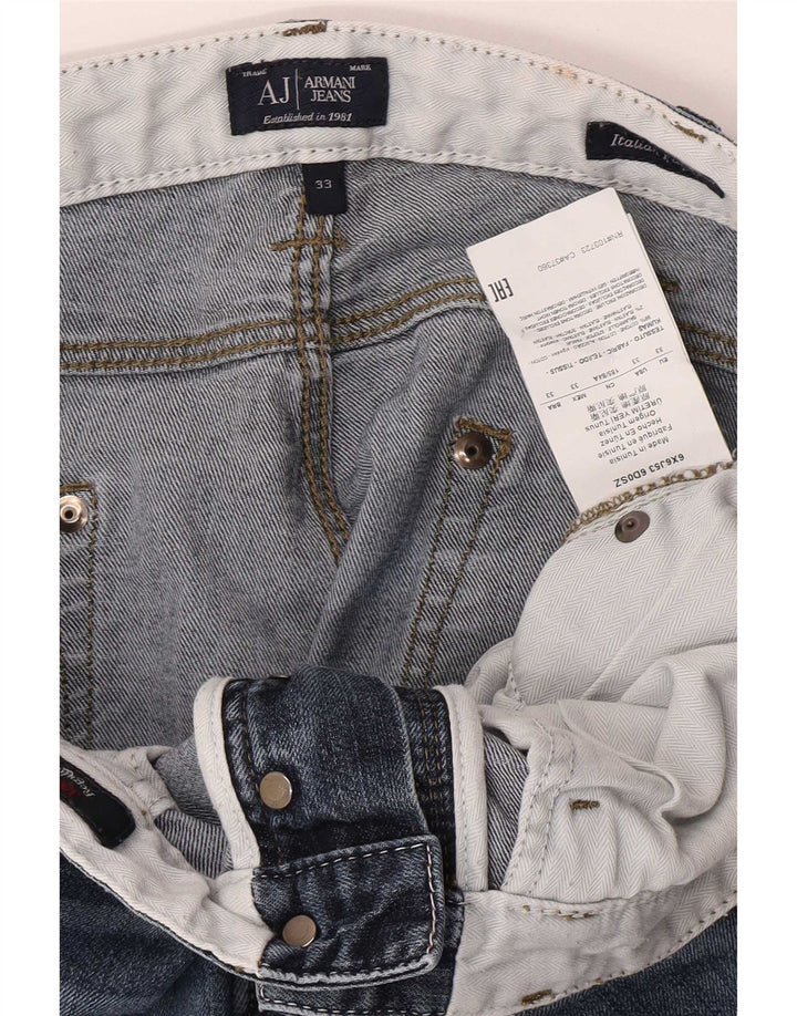 Jeans Armani Mujer Slim W33 L31 Algodón Azul