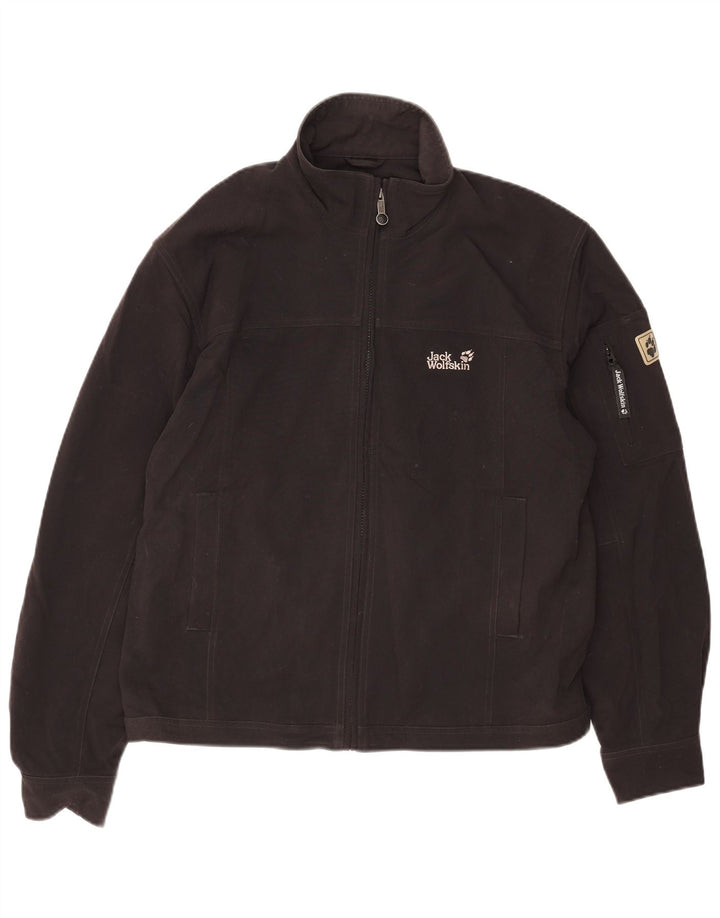 Jack Wolfskin Chaqueta Bomber para Hombre UK 40/42 Large Poliamida Negra