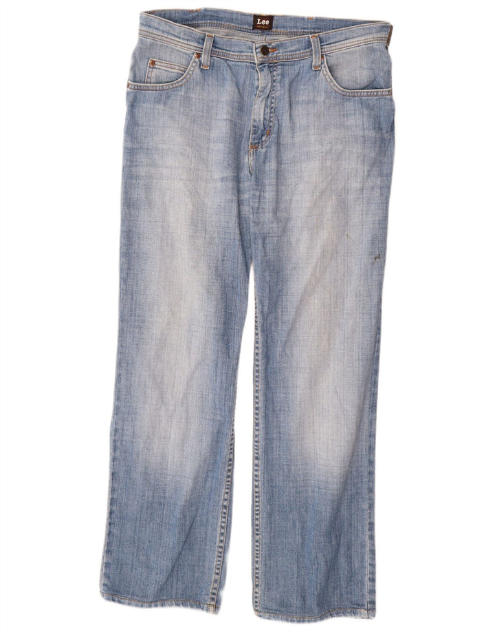 Lee Vaqueros Rectos Brooklyn Para Hombre W34 L34 Algodón Azul