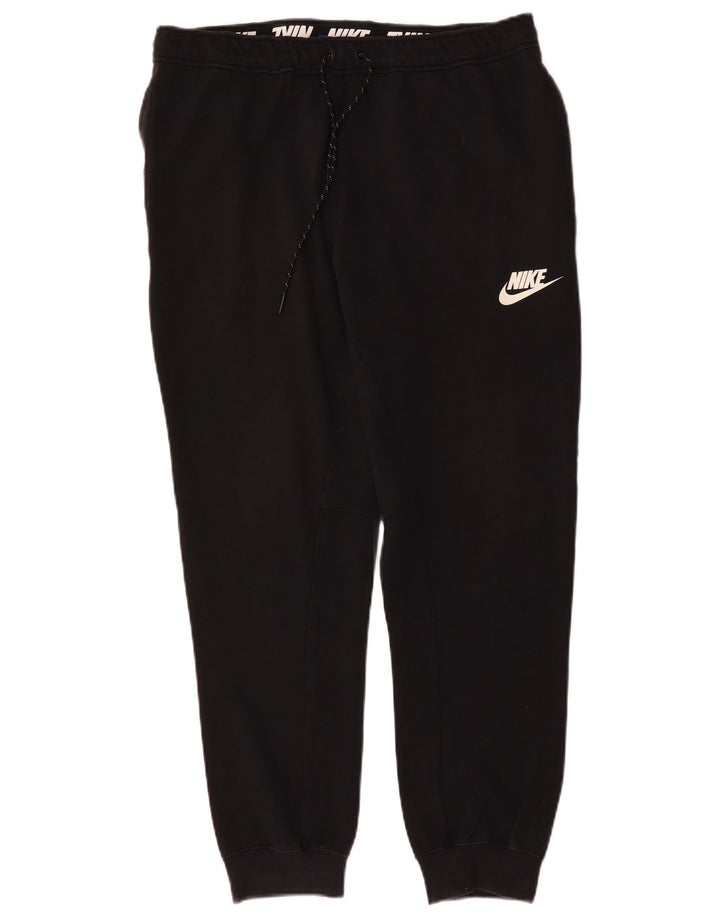 Nike - Pantalones de chándal para hombre, talla grande, color negro, algodón