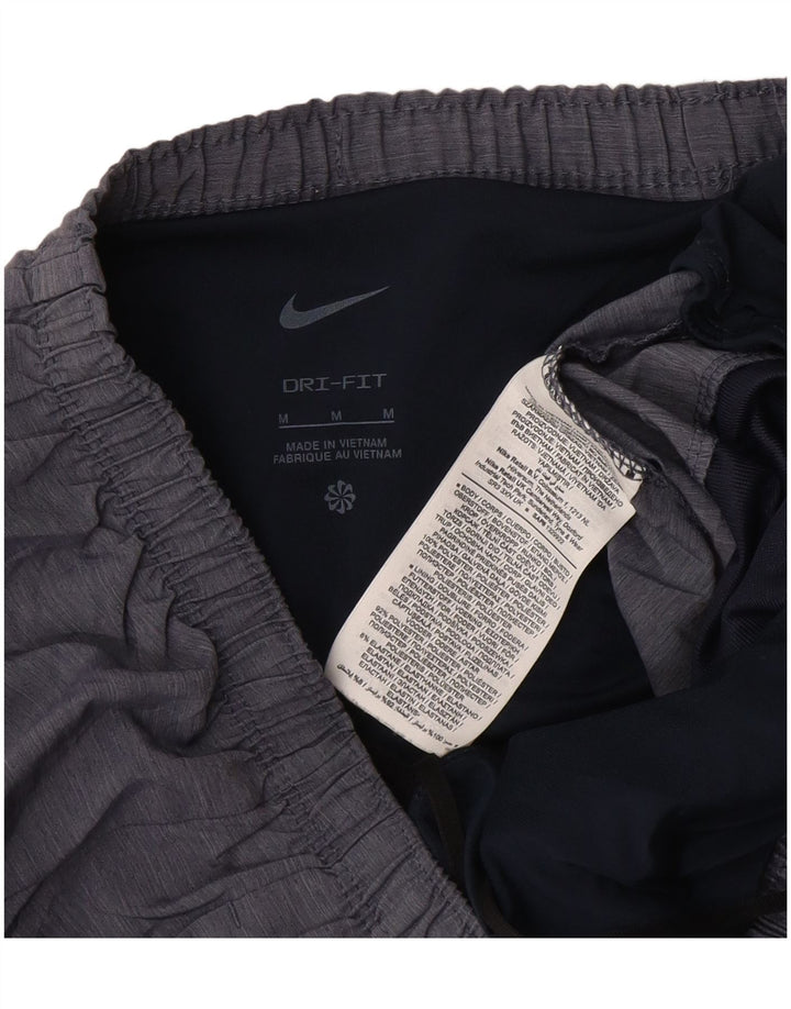 Pantalones cortos deportivos Nike Dri Fit para hombre Poliéster color block gris medio