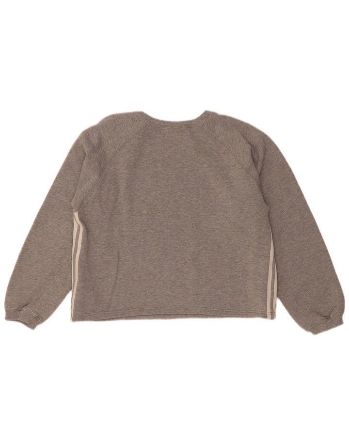 Adidas - Sudadera para mujer, talla 40, algodón gris medio